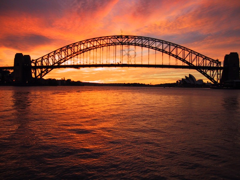 tumblr captions show that themes Sydney Bridge Sunrise Harbour