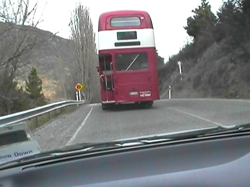 NZ London Bus, next is Rob at Cardrona