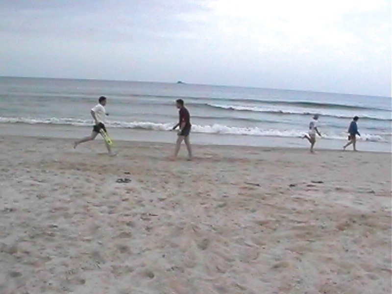 Beach Cricket, next is All at Byron Bay