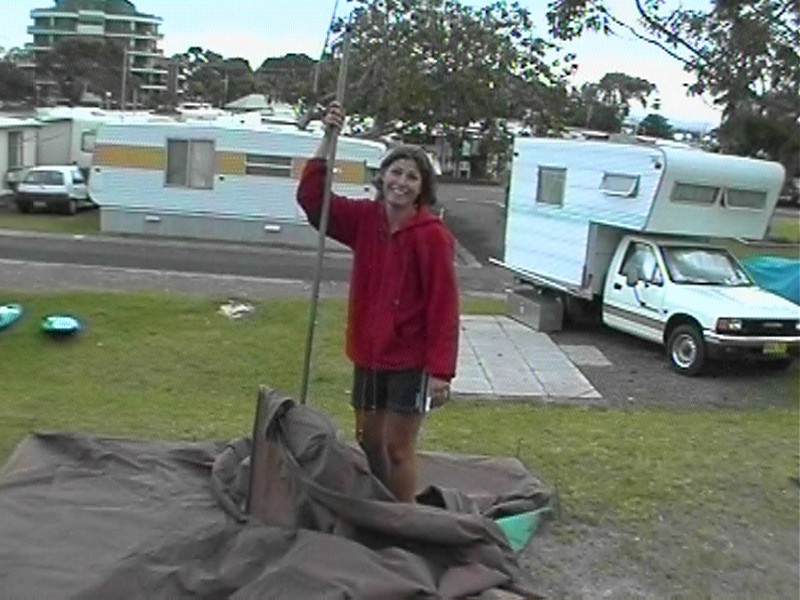 Tent Suzy, next is Forster Sunset