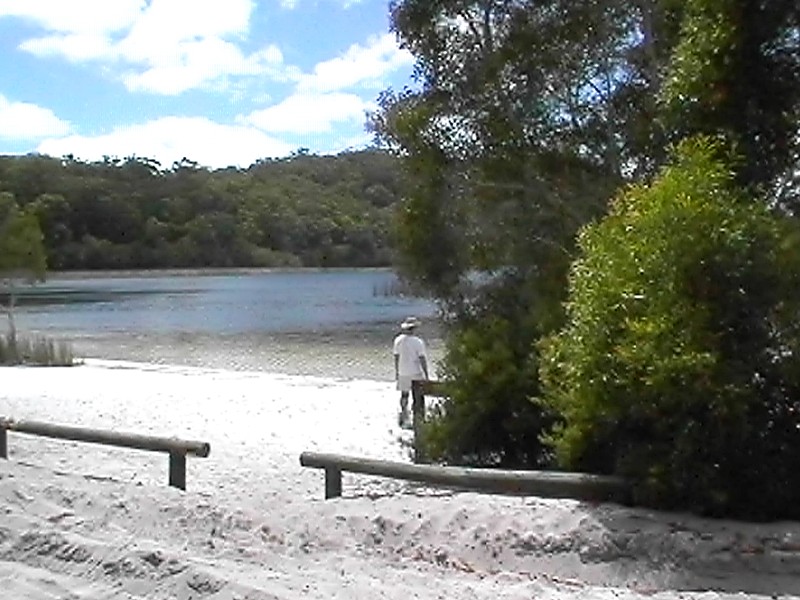 Lake Garawongera, next is Fraser Island Track