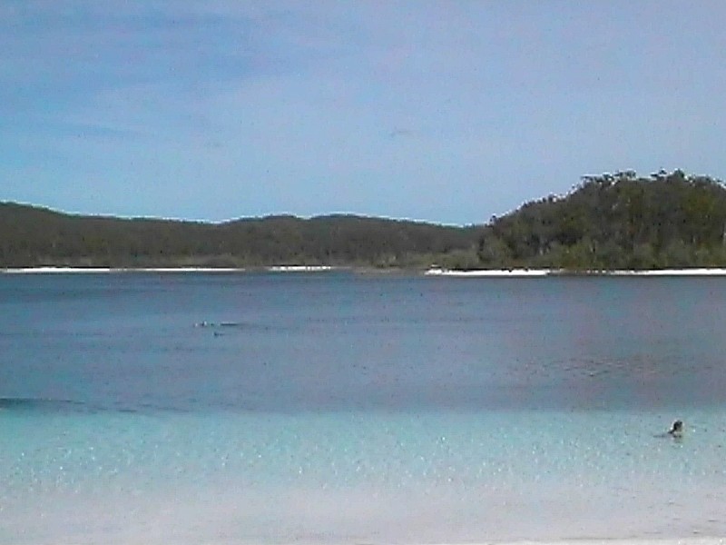 Lake McKenzie, next is Fraser Island Track