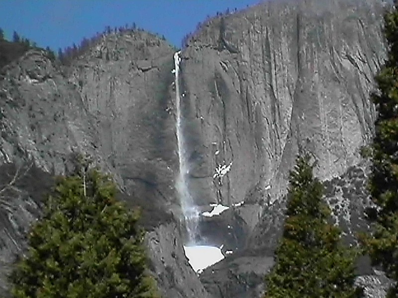 Upper Yosemite Fall, next is Mt Watkins