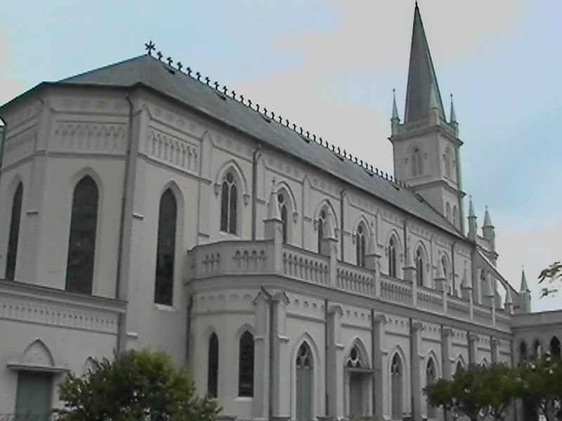 Inside Chijmes, next is Newton Hawker Centre