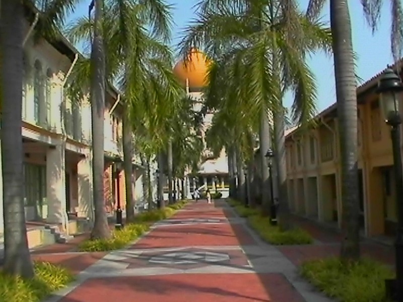 Mosque Street, next is Singapore Temple
