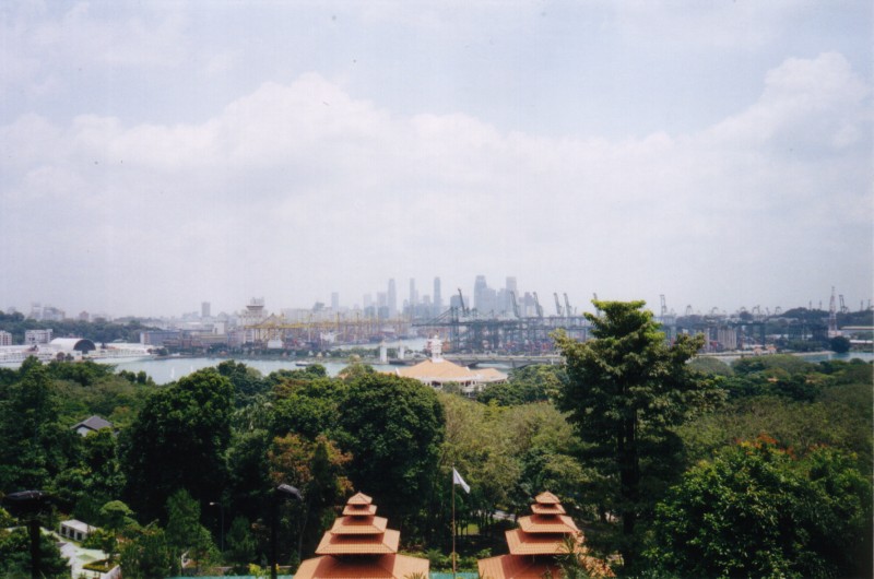 Singapore Harbour, next is Siloso Beach