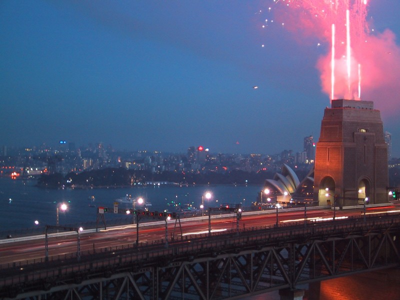 Harbour Bridge Fireworks, next is Rob & Flipper
