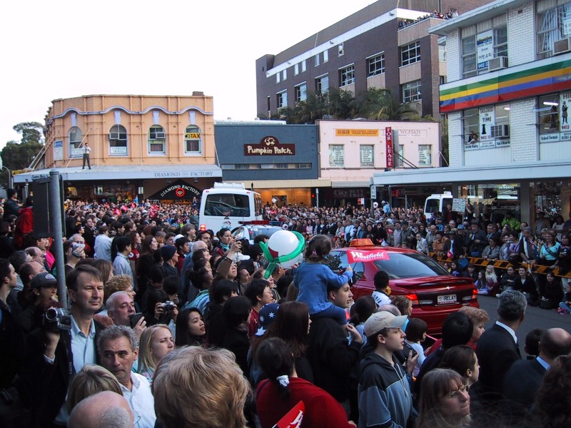 Torch Relay Crowd, next is Dancing Torch Bearer