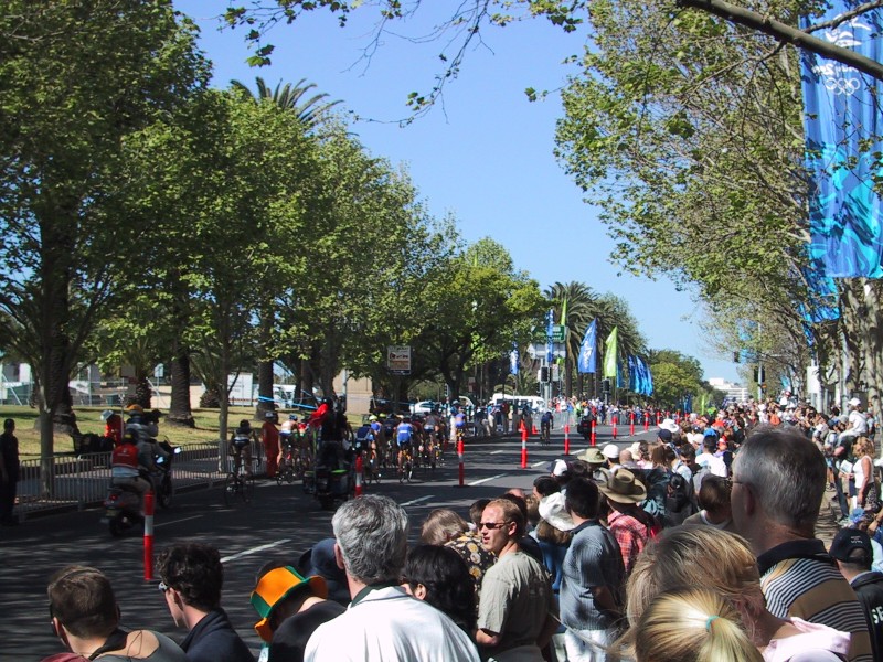 Triathalon Cyclists, next is Synchronised Drink Break