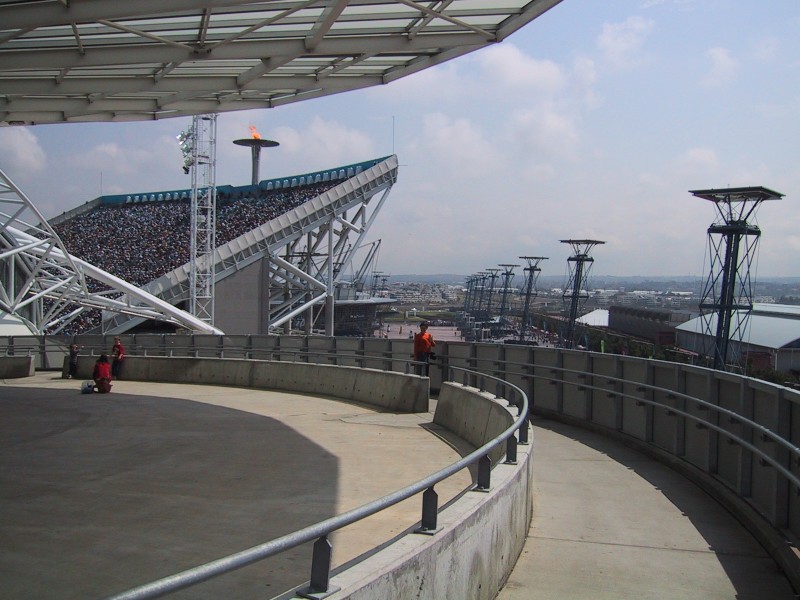 Stadium Australia Ramp, next is Tourch Bearer Rob