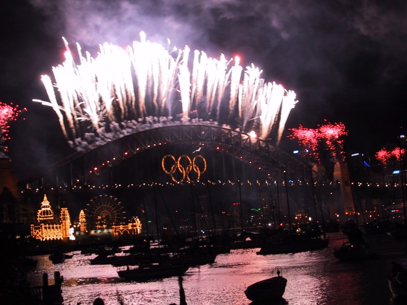 Olympic Fireworks, next is Yakebitaiyama Rob & Pratiwi