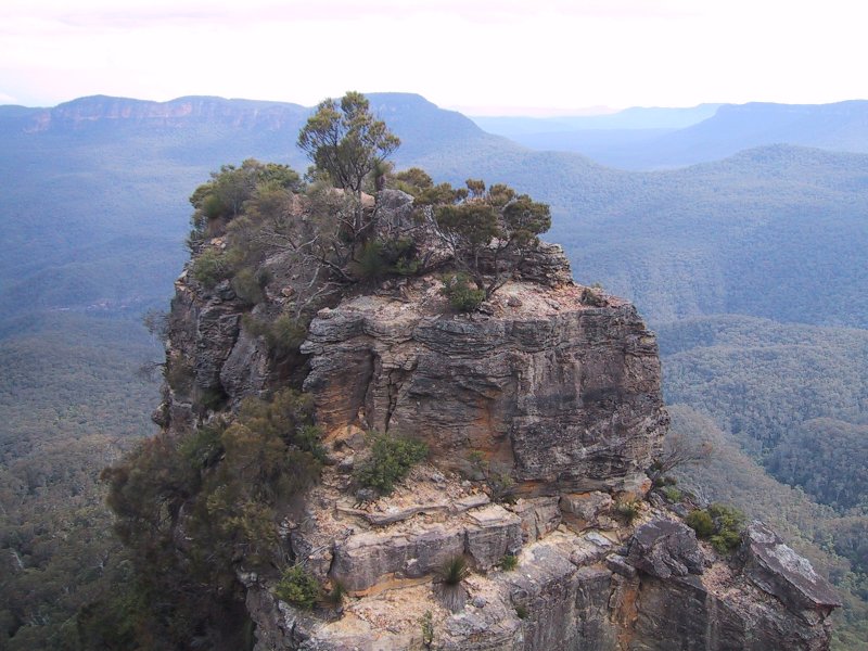 Atop The Three Sisters, next is Blackheath Falls
