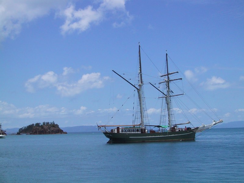Whitsunday Pleasure Sloop, next is Sail Hoist Rob