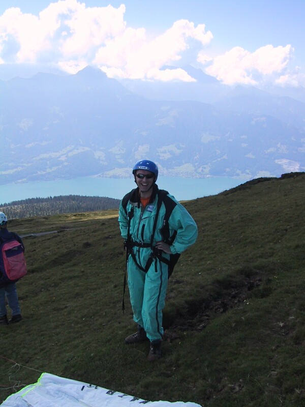 Paraglider Rob, next is Intelaken Paragliding