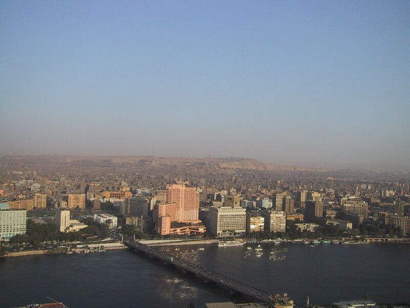 Cairo from Tower, next is Pyramid Rob