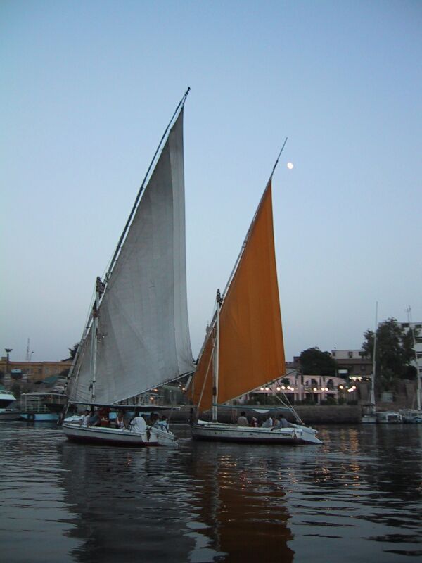 Aswan Feluccas, next is Inside Abu Simbel
