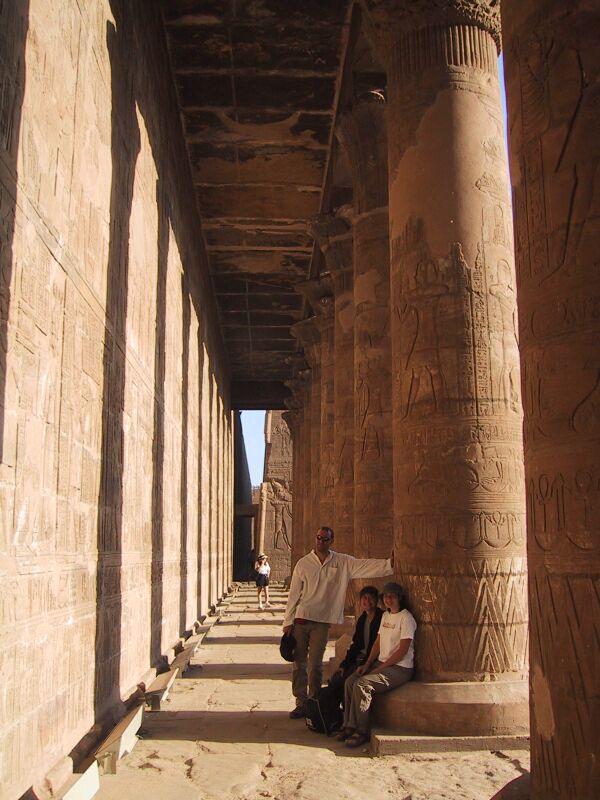 Inside Great Court, next is Edfu Hieroglyphs