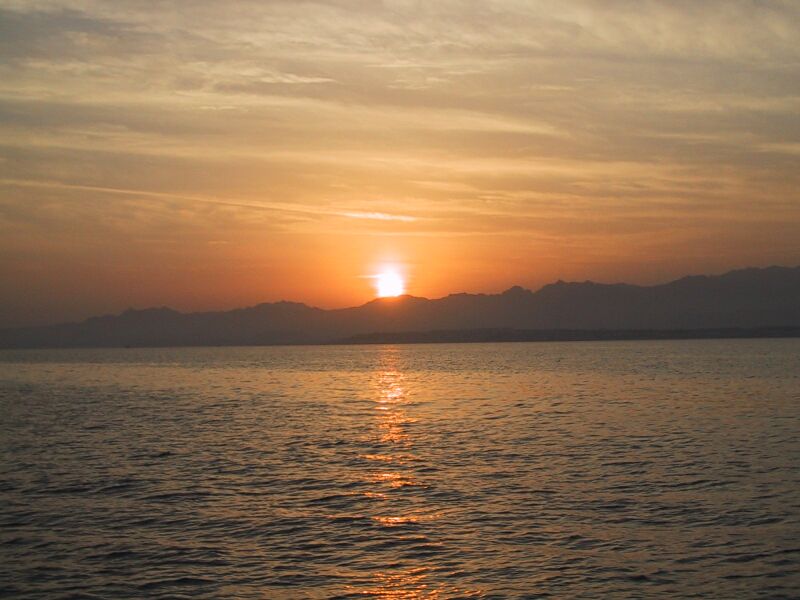 Red Sea Sunset, next is Deflated Zodiac