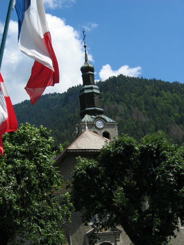 Morzine Flags, next is Lake Montriond