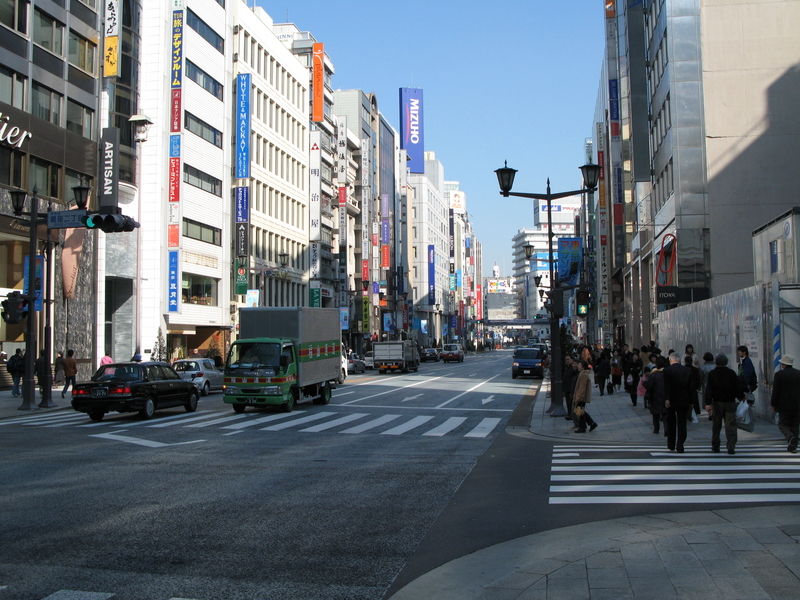 Quiet Ginza, next is Ginza Side Street