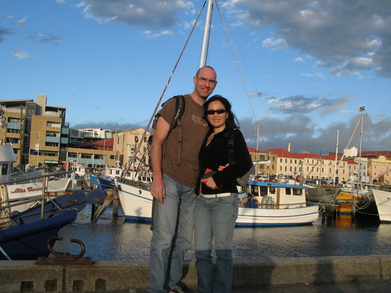 Hobart Docks Rob & Pratiwi, next is St John's Window
