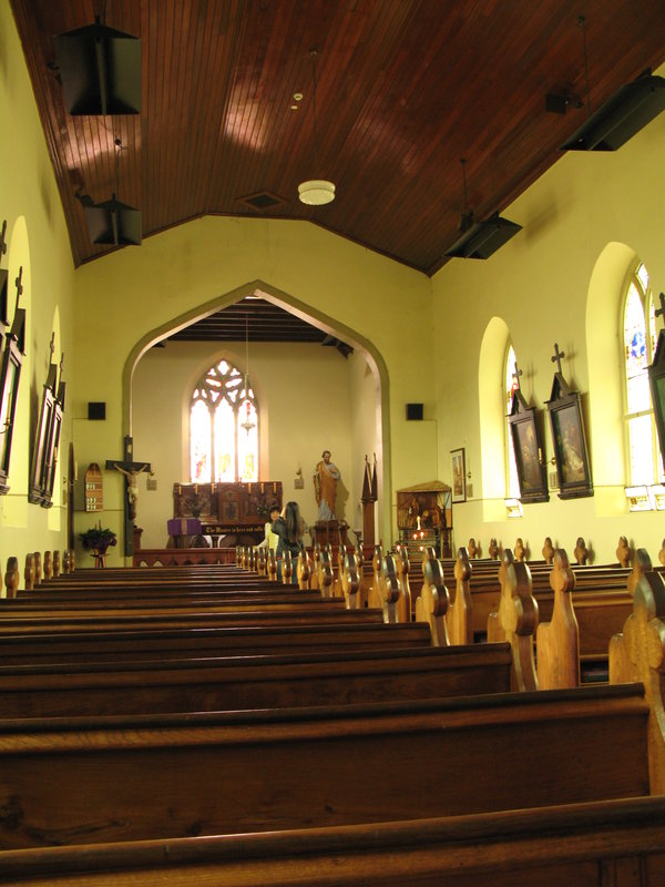 Inside St John's, next is Richmond Cemetary