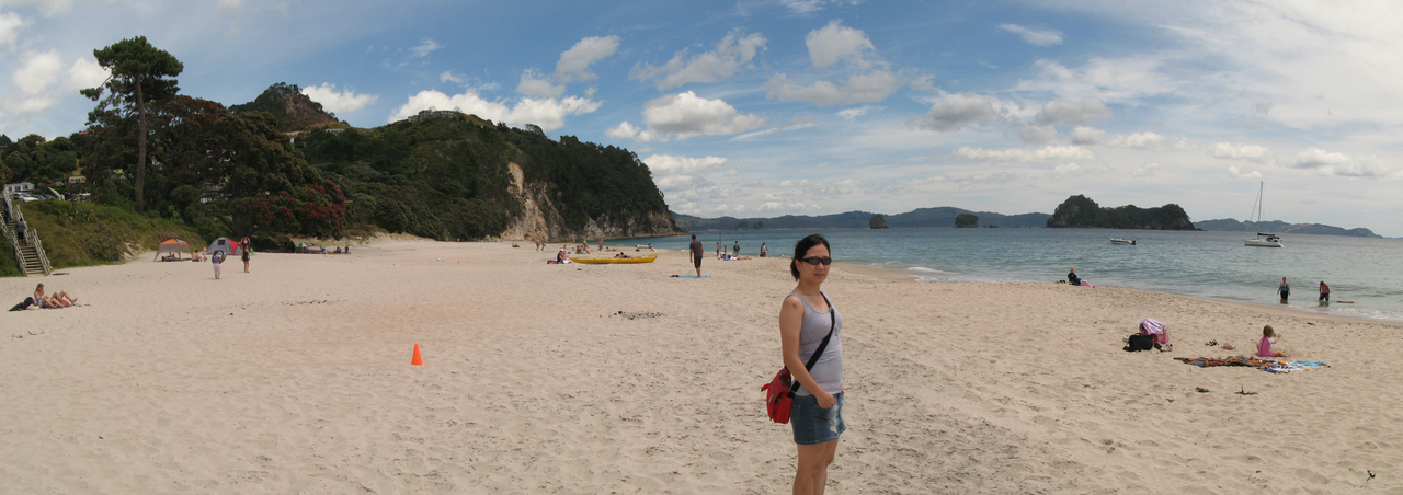 Hahei Pratiwi, next is Looking down on Cathedral Cove