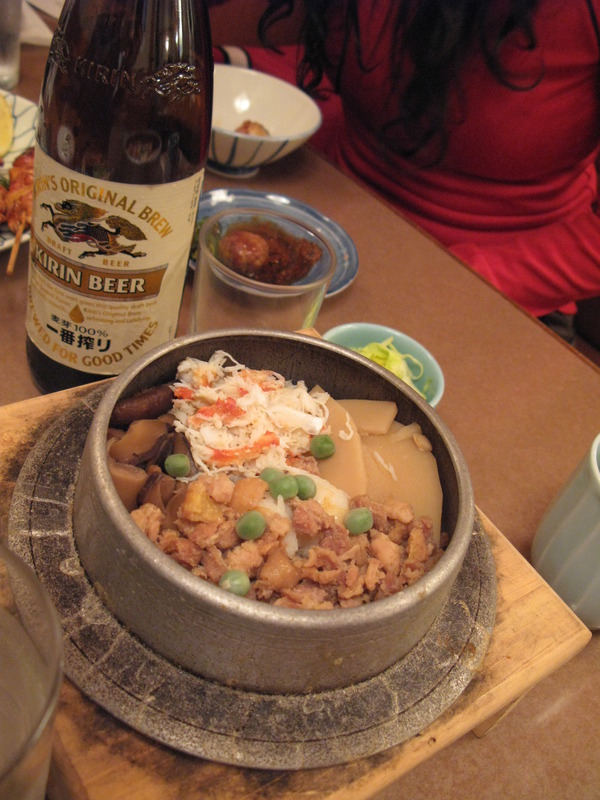 New Torigin Kamameshi, next is Used skewers