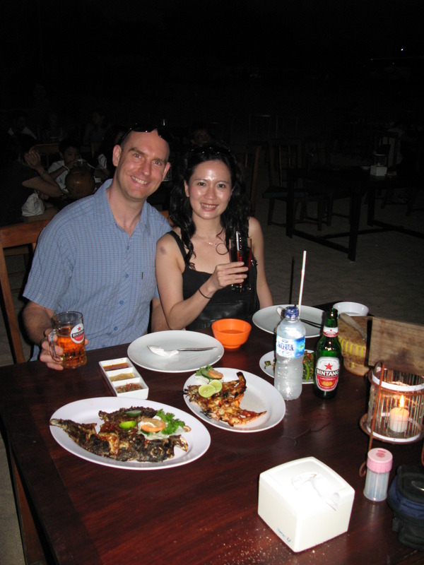 Jimbaran Beach Rob & Pratiwi, next is Ganesha Cafe Coals